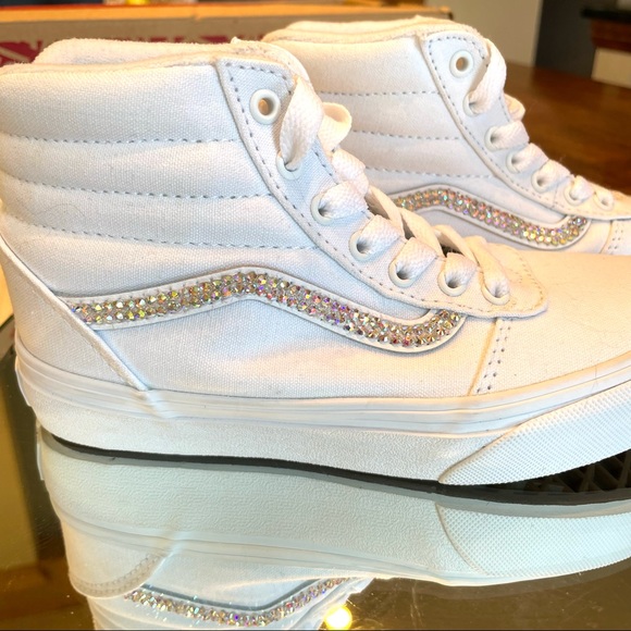 Vans - Custom Bling - Youth,  Ward-Hi size 13 - Picture 4 of 15